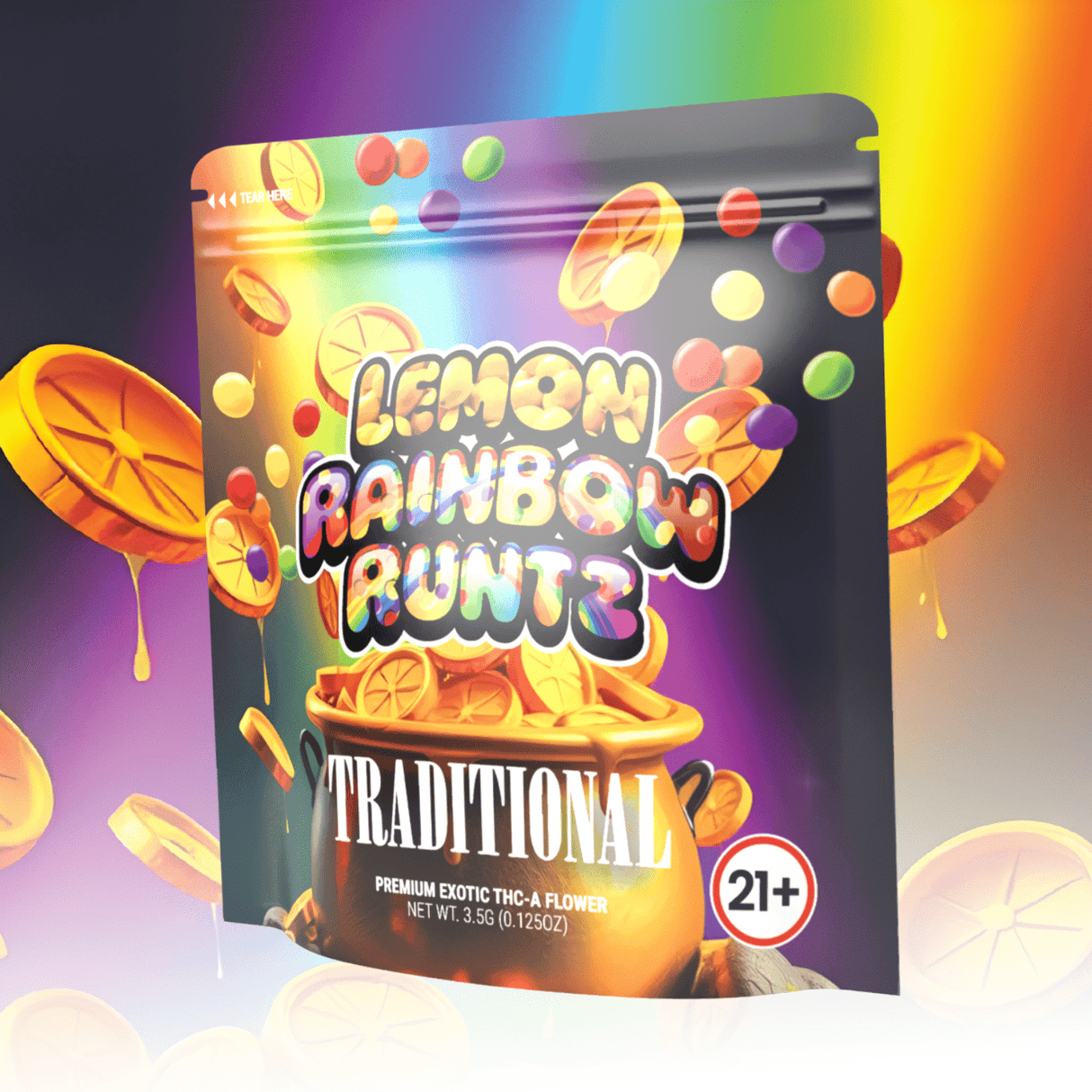 Lemon Rainbow Runtz THCa - THCa Exotic Indoor Bigs