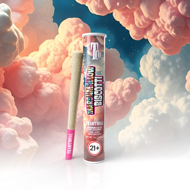 Marshmallow Biscotti 1G THCa Pre-roll