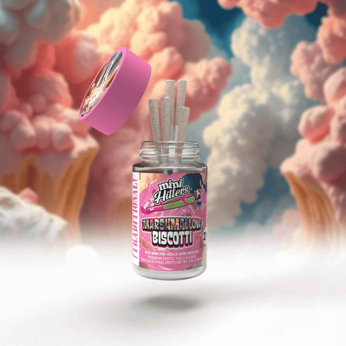 Marshmallow Biscotti THCa Minihitters Pre-roll Pack