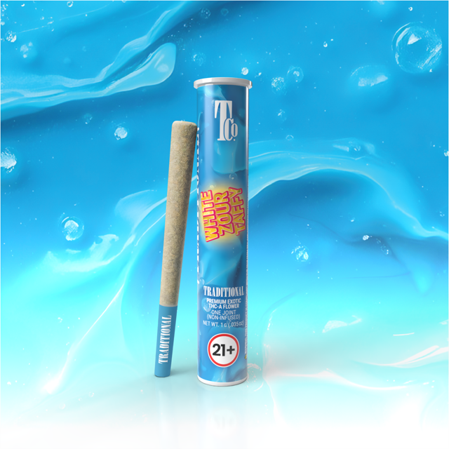 White Zour Taffy 1G THCa Preroll