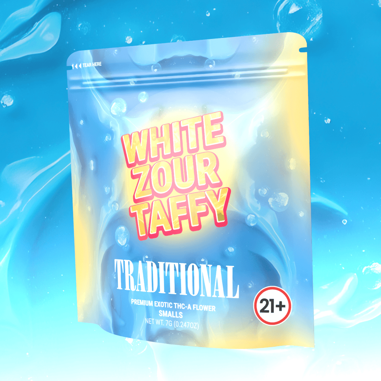 White Zour Taffy - THCa Super Exotic Indoor Smalls