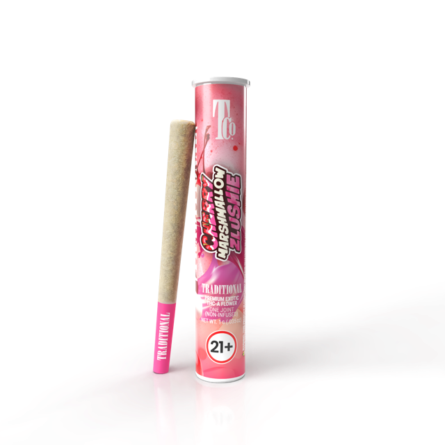 Cherry Marshmallow Zlushie 1G Pre-roll Transparent