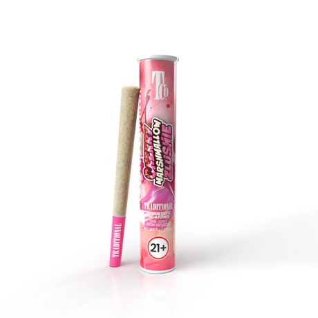 Cherry Marshmallow Zlushie 1G Pre-roll Transparent
