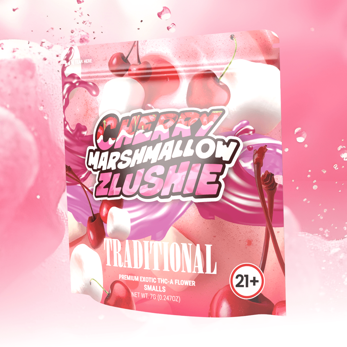 Cherry Marshmallow Zlushie - THCa Super Exotic Indoor Smalls