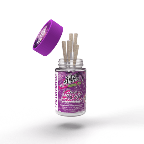 Grape Zlushie THCa Minihitters Pre-roll Pack Transparent