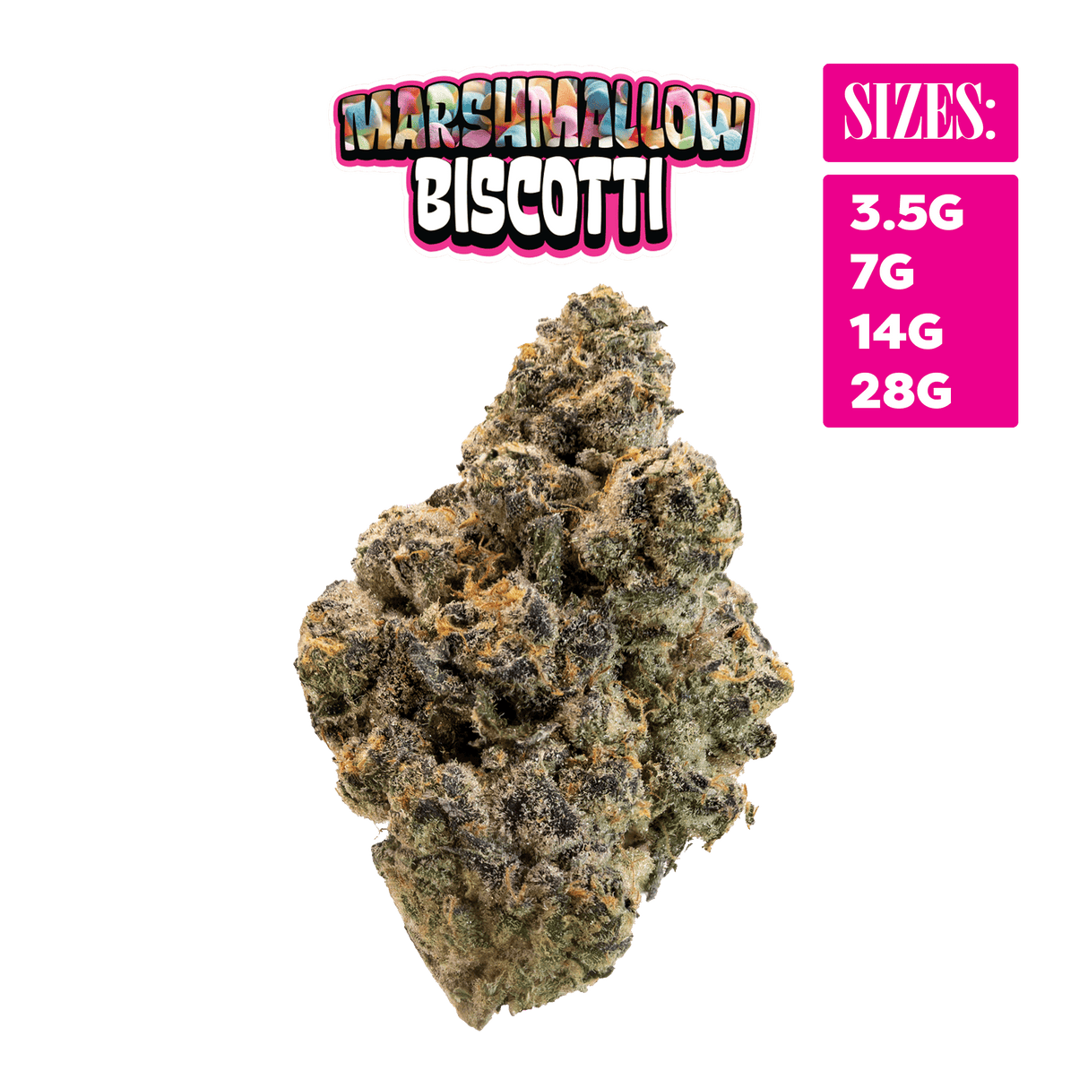 Marshmallow Biscotti THCa - THCa Super Exotic Indoor Bigs