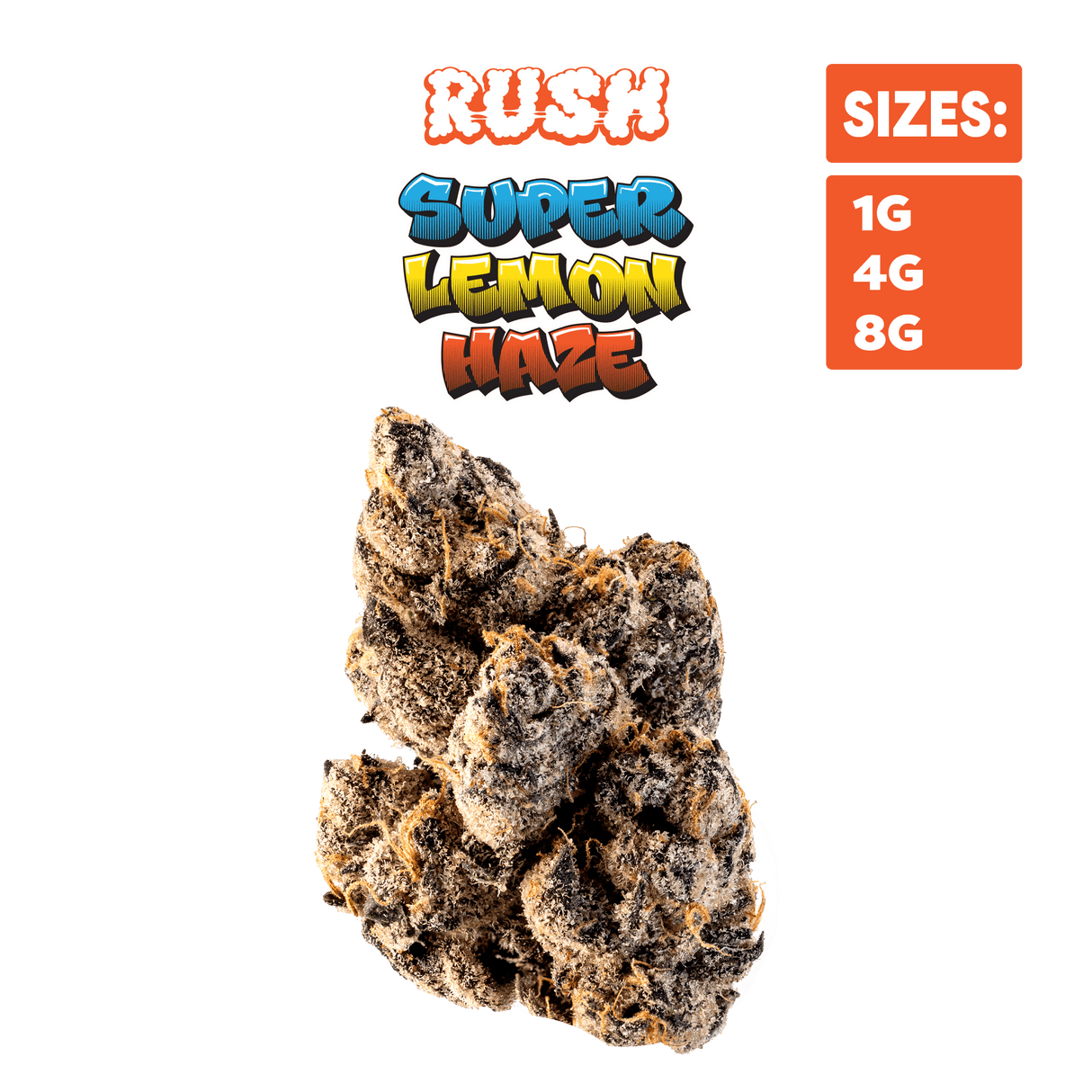RUSH - Lemon Haze - Premium THCa Indoor Flower Bigs