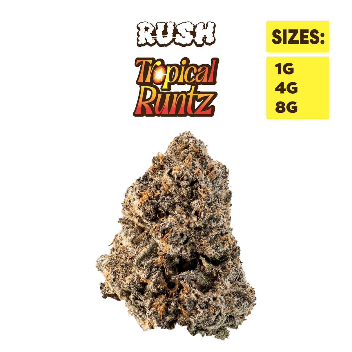 RUSH - Tropical Runtz - Premium THCa Indoor Flower Bigs