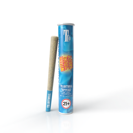 White Zour Taffy 1G THCa Preroll Transparent